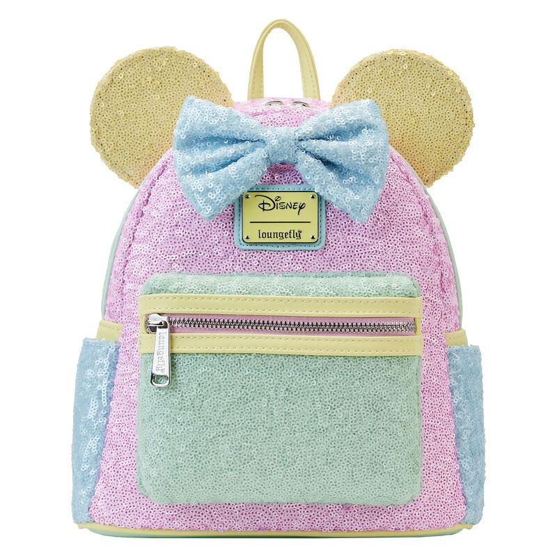 Limited Edition Exclusive - Minnie Mouse Pastel Sequin Mini Backpack, , hi-res view 1